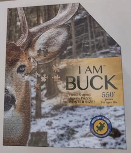 Madd Capp I Am Buck Shaped Jigsaw Puzzle 550 Piece Animal Shaped Gift New sealed - Picture 1 of 8