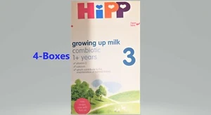 4 Box HiPP Combiotic UK Stage-3 Organic Growing up Milk 600g Free Shipping - Picture 1 of 5