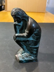 Vintage Pier 1 SMALL Thinking Man Statue - Picture 1 of 5