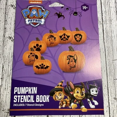 Книга трафаретов Paw Patrol Pumpkin для Хэллоуина 7 дизайнов - Изображение 1 из 4