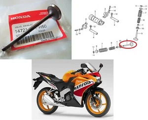 Honda CBR 125 R GENUINE Exhaust Valve 2011 2012 2013 2014 2015 2016 2017 2018 19 - Picture 1 of 12