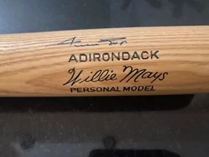 WILLIE MAYS AUTOGRAPHED ADIRONDACK GAME MODEL BAT!! ORIGINAL SCORE BOARD COA!! - Picture 1 of 3