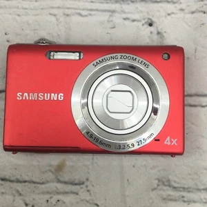 Samsung TL105 12MP Red Digital Camera Only -Parts/Repair Only - Picture 1 of 7