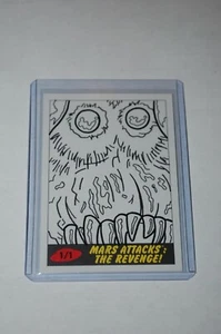 Bug Insect Sketch Card-2017 Topps Mars Attacks The Revenge-Bryan Abston-1/1 - Picture 1 of 2