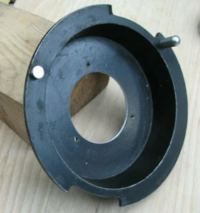 De Vere Einbau 17mm Vergrößerer Objektivanschluss 4,5" 114mm Flansch glatt 42mm Loch 504 - Bild 1 von 2