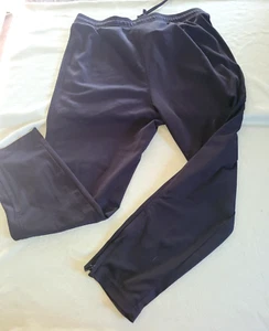 Athletic Works Men's XL (40-42) Drawstring Black Workout Lounge Pants Zip cuffs - Picture 1 of 7