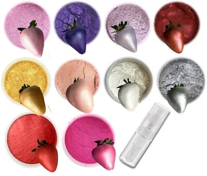 Diamond LUSTER DUST edible glitter for decoration, strawberries, FREE spray pump - Picture 1 of 9
