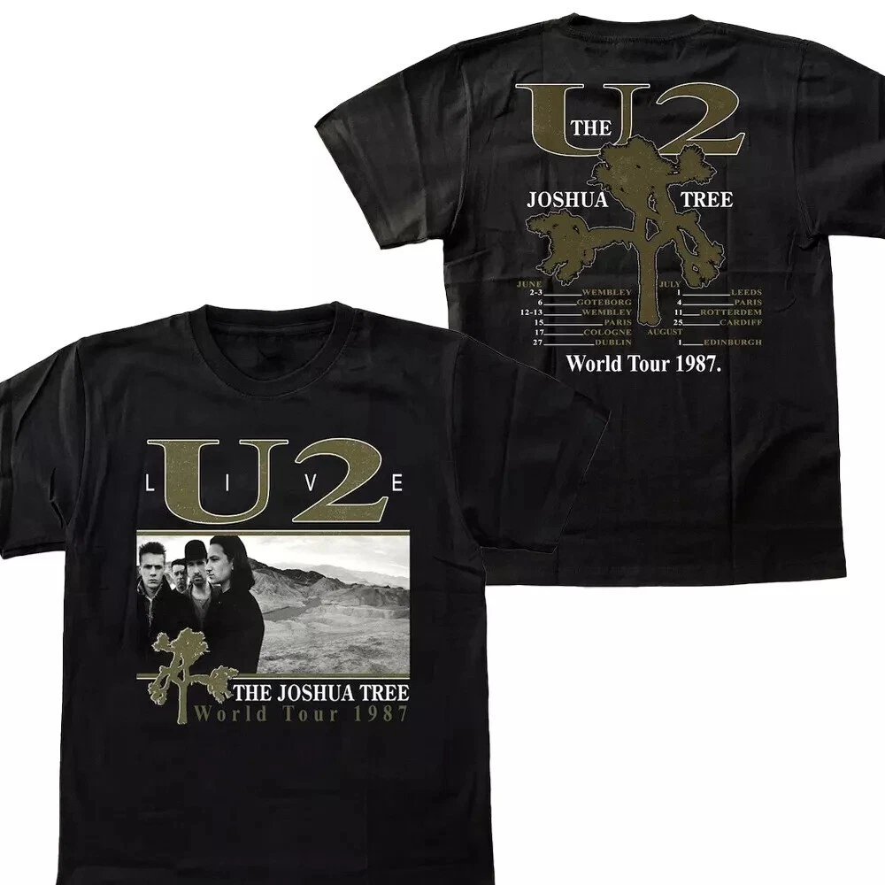 【80's】 U2 JOSHUATREE USA TOUR 87's Tee 1987 U2 The Joshua Tree Tour T Shirt 80s 90s 2 sided white tee | eBay