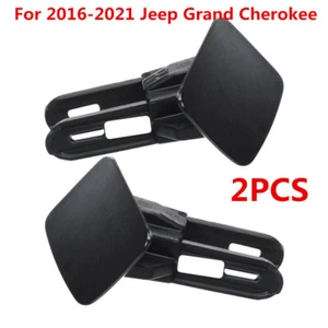 2PCS Front Headlight Washer Cover Left & Right For 2016-2021 Jeep Grand Cherokee - Picture 1 of 7