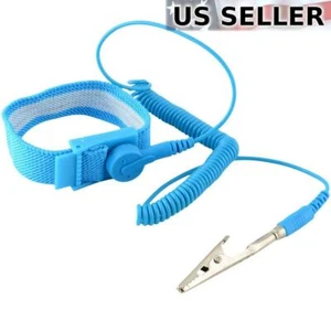 New Anti-static Antistatic ESD Ground Strap Wrist Band Grounding Bracelet - Picture 1 of 4