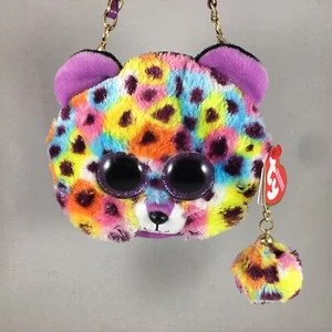 TY entzückende modische Beanie Boos GISELLE Leopard NEU NEU MIT ETIKETT Mini Umhängetasche - Bild 1 von 6