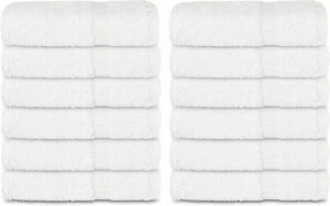 100% Cotton Washcloths 13x13 Inch Absorbent , Body Care, Ultra Soft and Reusable - Picture 1 of 37