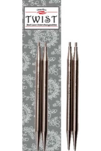 ChiaoGoo 3 Inch (8 cm) TWIST Lace Stainless Steel Knitting Needle Interchangeabl - Picture 1 of 30