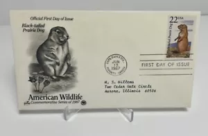 US FDC 1987 Black-Tailed Prairie Dog American Wildlife - Picture 1 of 2