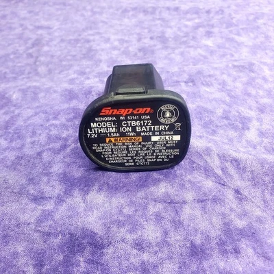 💥EXCELLENT💥ORIGINAL OEM SNAP-ON CTB6172 - 7.2V  MICRO-L-iON BATTERY💥TESTED 💥 - Image 1 of 4