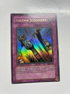 USA Seller  Yugioh Solemn Judgment MRD-127 Metal Raiders 1st Edition LP/MP - Image 1 of 4