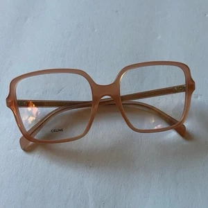 CELINE CL500761 074 SQUARE EYEGLASS FRAMES PINK/BLUSH NEW - Picture 1 of 16