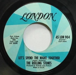 Rock 45 The Rolling Stones - Let's Spend The Night Together / Ruby Tuesday - Picture 1 of 2