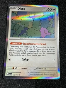 Pokemon TCG Scarlet & Violet 151 Ditto Holo Rare 132/165 - Picture 1 of 2