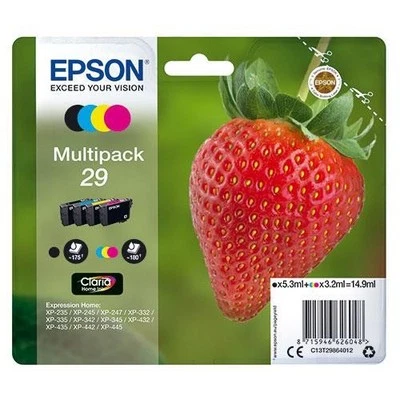 Epson 29 Ink Cartridges Multipack Strawberry T2986  XP-235 332 335 432 XP435 New - Image 1 of 4