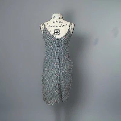 Anthropologie Everly Gingham Dress with Embroidered  Casual Sundress S - Image 1 of 4