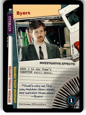 The X-Files CCG: The Truth is Out There Card C Byers - Image 1 of 4