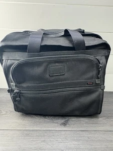 TUMI Alpha 26102DH Ballistic Nylon Rolling Carry On Briefcase Luggage Read - Picture 1 of 11