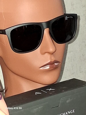 83¡NUEVO! GAFAS DE SOL DE DISEÑO ARMANI AUTÉNTICAS UNISEX negro mate polarizadas afiladas! Foto 1 de 4