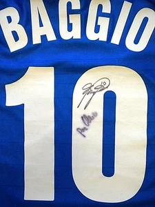 Jersey Roberto Baggio signed Shirt Match Worn Brescia 2002 2003 Extremely Rare - Picture 1 of 14