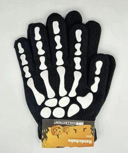 1 Paar Kinder-Handschuhe "Skelett" Ideal für Fasching Karneval Halloween Neu OVP - Bild 1 von 3