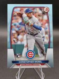 Christopher Morel 2023 Bowman novato azul cielo/499 #34 - Chicago Cubs - Imagen 1 de 2