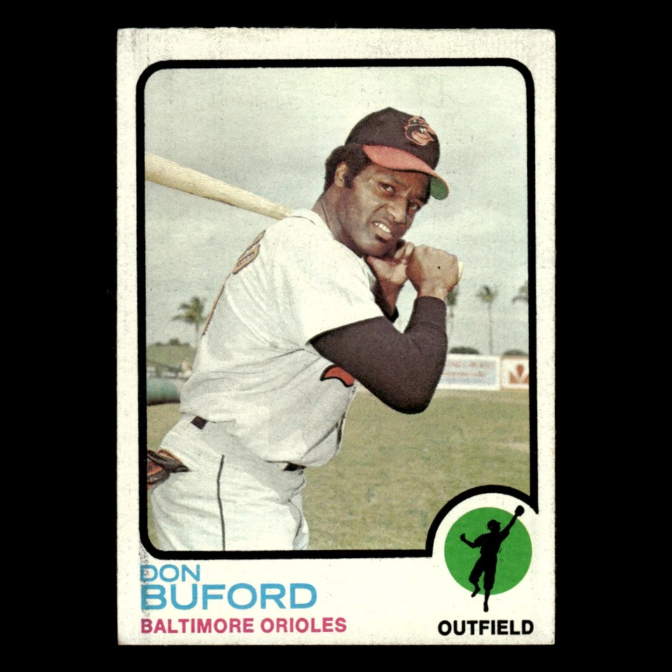 Don Buford #183 1973 Topps Baltimore Orioles Baseball Card MLB EX - Image 1 of 3