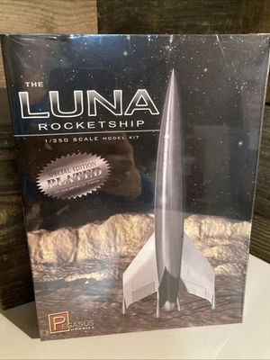 Sellado Pegasus Luna Rocketship - Kit Modelo Plástico Ciencia Ficción - Escala 1/350 Foto 1 de 4