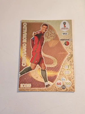 CARTE PANINI ADRÉNALYN XL WORLD CUP 2018 RUSSIE CRISTIANO RONALDO #443 NEUVE - Photo 1/2