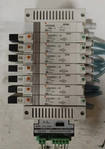SMC EX120-SDN1 serielle Schnittstelleneinheit SQ mit (8) Magnetventilen 24VDC Ventil - Bild 1 von 6
