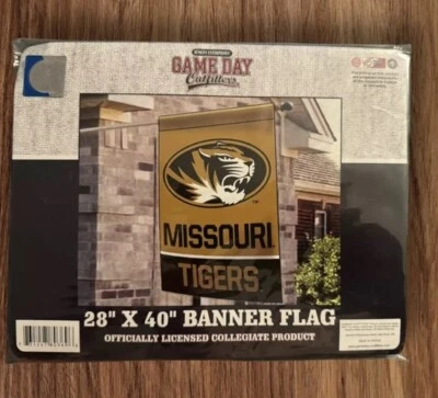 MIZZOU Tigers Banner Flag 28” x 40” NEW.  University of Missouri - Image 1 of 4