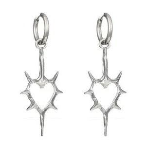 Trendy Fashion Punk Style Simple Alloy Hollow Love Pendant - Picture 1 of 12