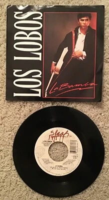 Los Lobos La Bamba / Charlena Vinyl Slash Records 45 WB 1987 7-28336 w/ Sleeve Foto 1 de 4