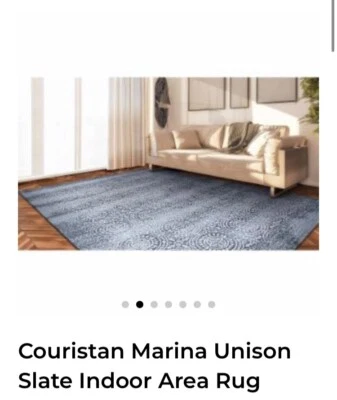 Indoor Area Rug Couristan Marina Unison Slate Indoor * Material* Polypropylene - Image 1 of 4