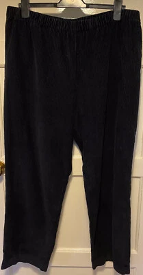 Orvis Lightweight Cotton Corduroy Trousers Size XL Elastane Waist Navy In Colour - Image 1 of 4