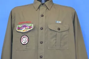 CAMISA DE COLECCIÓN AÑOS 70 BSA BOY SCOUTS OF AMERICA UNIFORME SUR NJ PARCHE OA WWW 107 L - Imagen 1 de 3