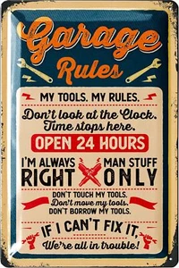 Blechschild Werkstatt Schild, Geschenk für Mechaniker Werkstatt Deko 20x30cm - Bild 1 von 6