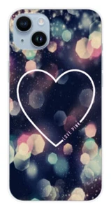 Coque en silicone imprimée compatible Apple iPhone 14 Plus Coeur Love - Picture 1 of 3