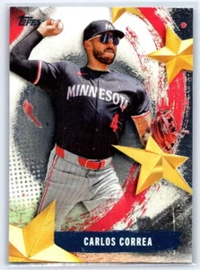 2025 Topps Series 1 Carlos Correa Stars of MLB #SMLB-28 Minnesota Twins - Picture 1 of 2