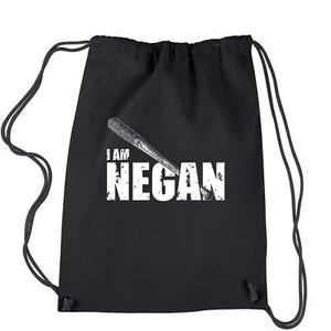 I am Negan Dead Man Walking Drawstring Backpack - Picture 1 of 2