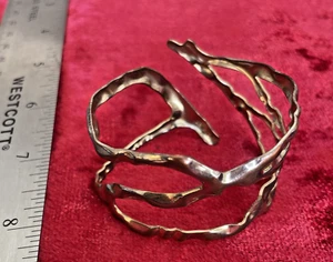 Vintage bracelet | Avon NR leaf cuff bracelet | bracelet | 80's style - Picture 1 of 3