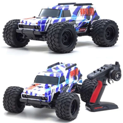 Kyosho 1980 Mad Wagon 1/10 4WD RTR Brushless Monster Truck, Blue - Image 1 of 4