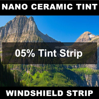 Dodge Ram 1500 Windshield tint strip precut 5% Nano Ceramic Foto 1 de 4