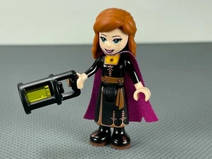 LEGO Anna 41165 41164 Frozen Minifigure Black Dress Magenta/Dark Purple Cape - Picture 1 of 6