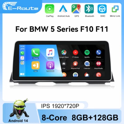 128GB Android 14 Auto-Stereo IPS GPS DAB+ CarPlay DSP Für BMW F10/F11 5er NBT  - Bild 1 von 4